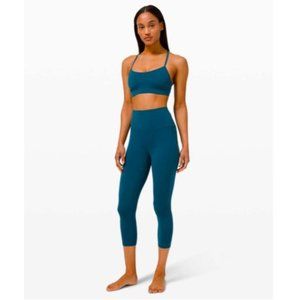 Lululemon Flow Y Bra Nulu *Light Support B/C Cup Blue Borealis Yoga Women Sz 6